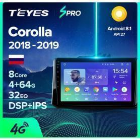 Головное устройство Teyes CC2 Lite Plus 1/16 toyota corolla 2018-2020