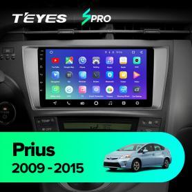 Головное устройство Teyes CC2 Lite Plus 1/16 toyota prius 2009-2015