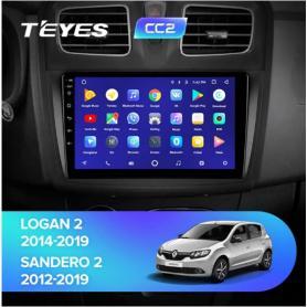 Головное устройство teyes cc2 lite Plus 1/16 (Logan 14-19),(sandero 12-19)