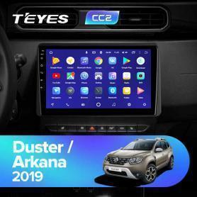 Головное устройство Teyes CC2 Lite Plus 2/32 renault duster arkana 2019+