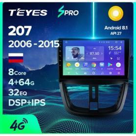 Головное устройство Teyes CC2 Lite Plus 2/32 peugeot 207 2006-2015