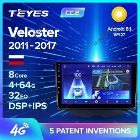 Головное устройство Teyes CC2 Lite Plus 1/16 Hyundai Veloster 2011-2017